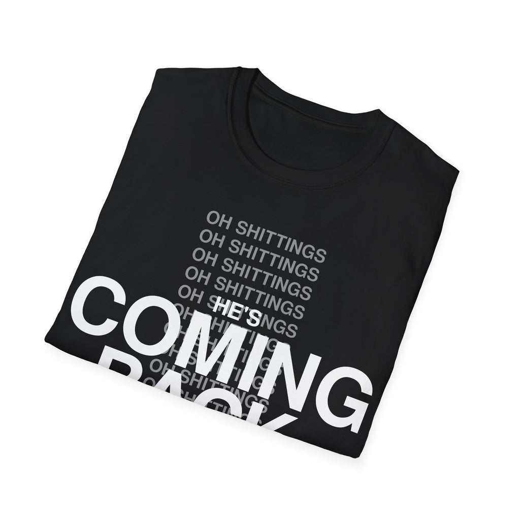 Ricch Apparel Black Tee- He's Coming Back