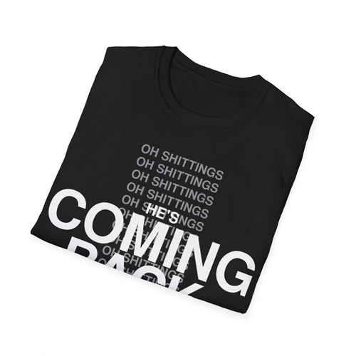 Ricch Apparel Black Tee- He's Coming Back