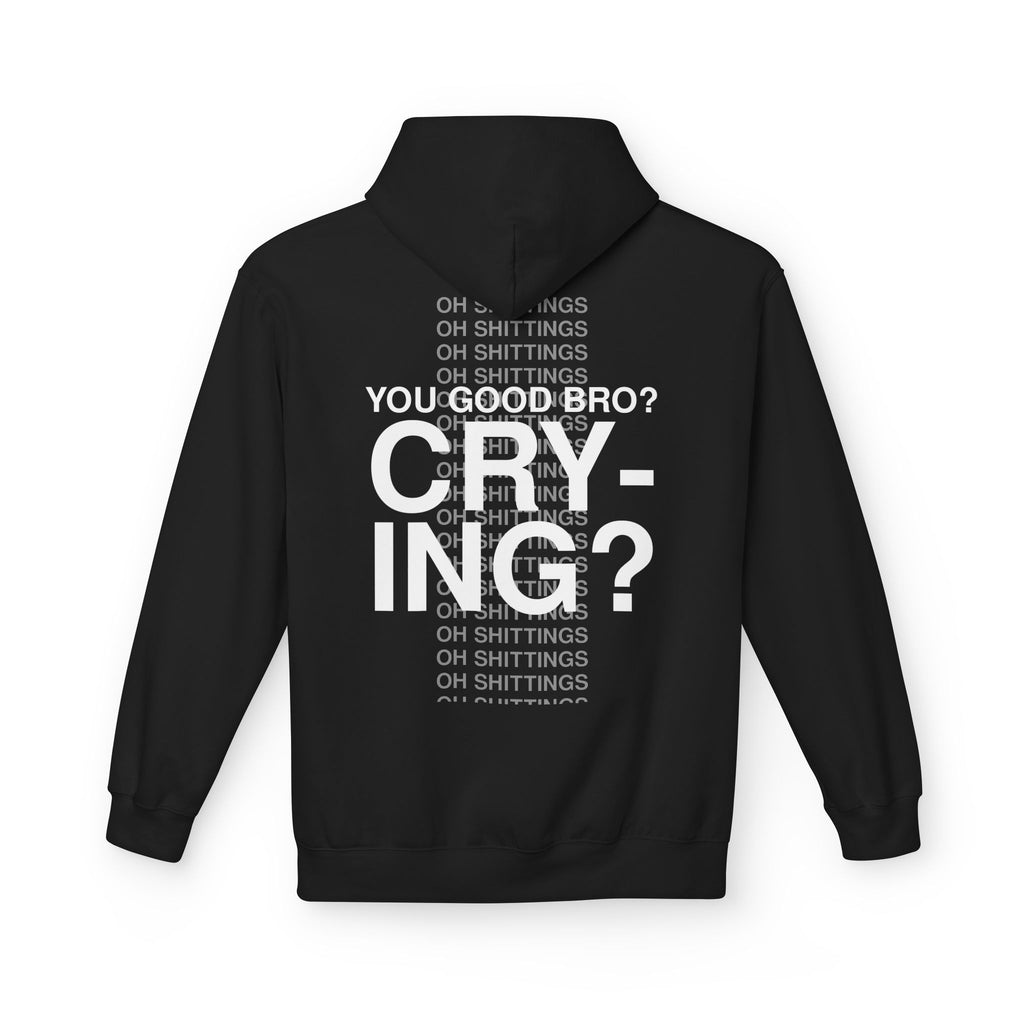 Ricch Apparel Black Hoodie - You good bro? Crying?
