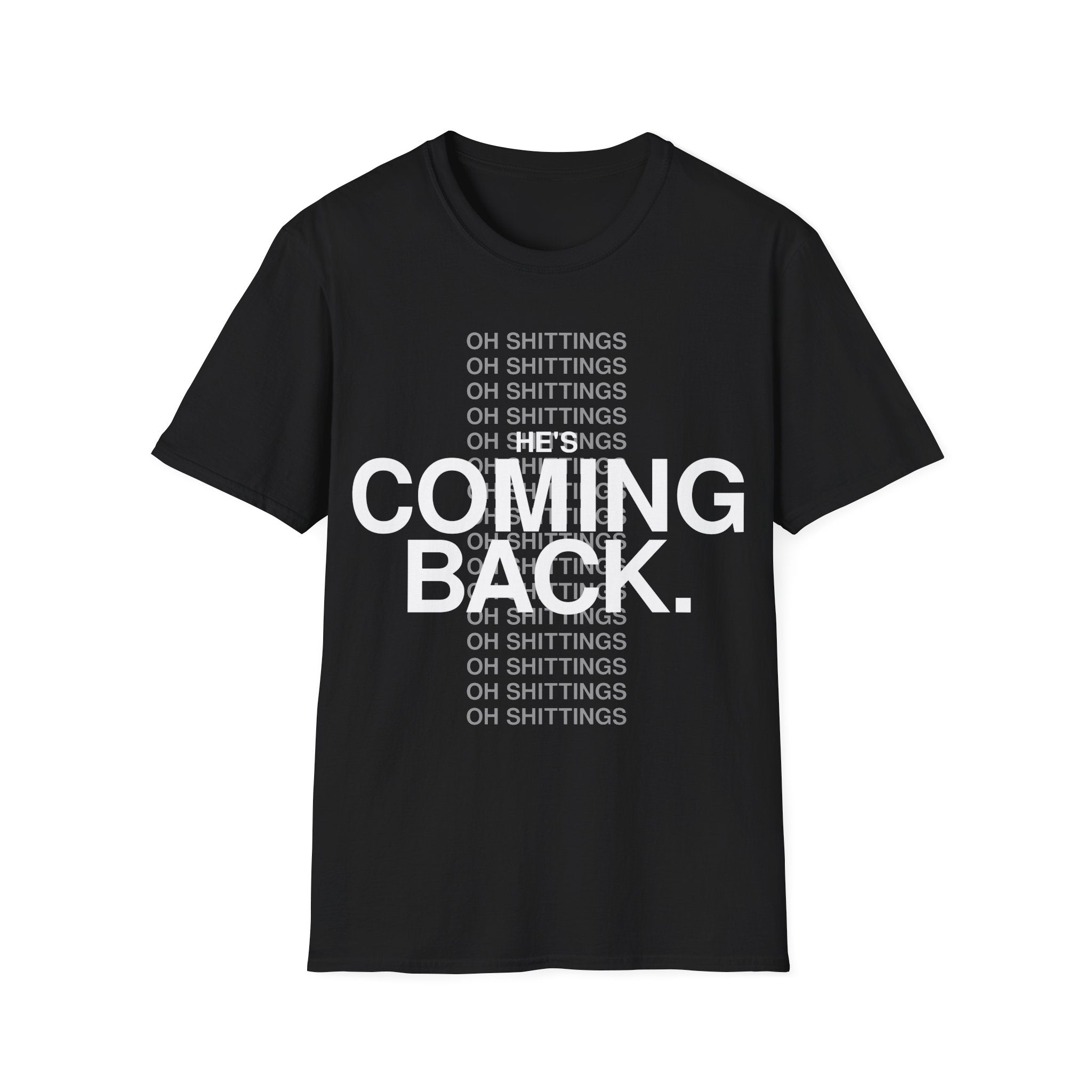 Ricch Apparel Black Tee- He's Coming Back