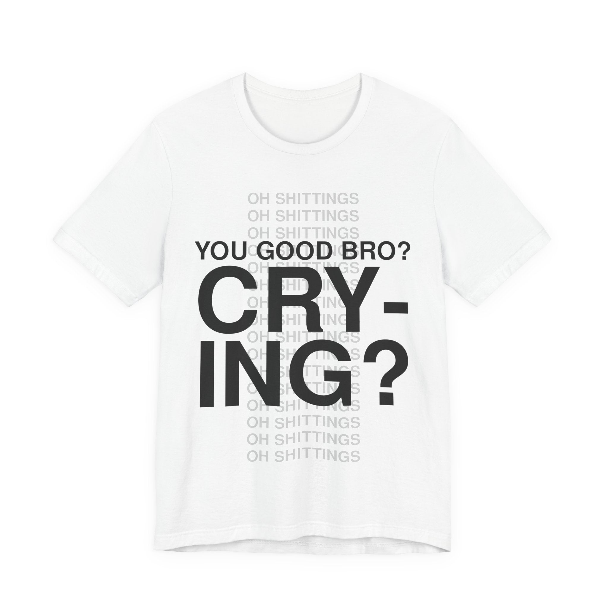 Ricch Apparel White Tee - You good bro? Crying?