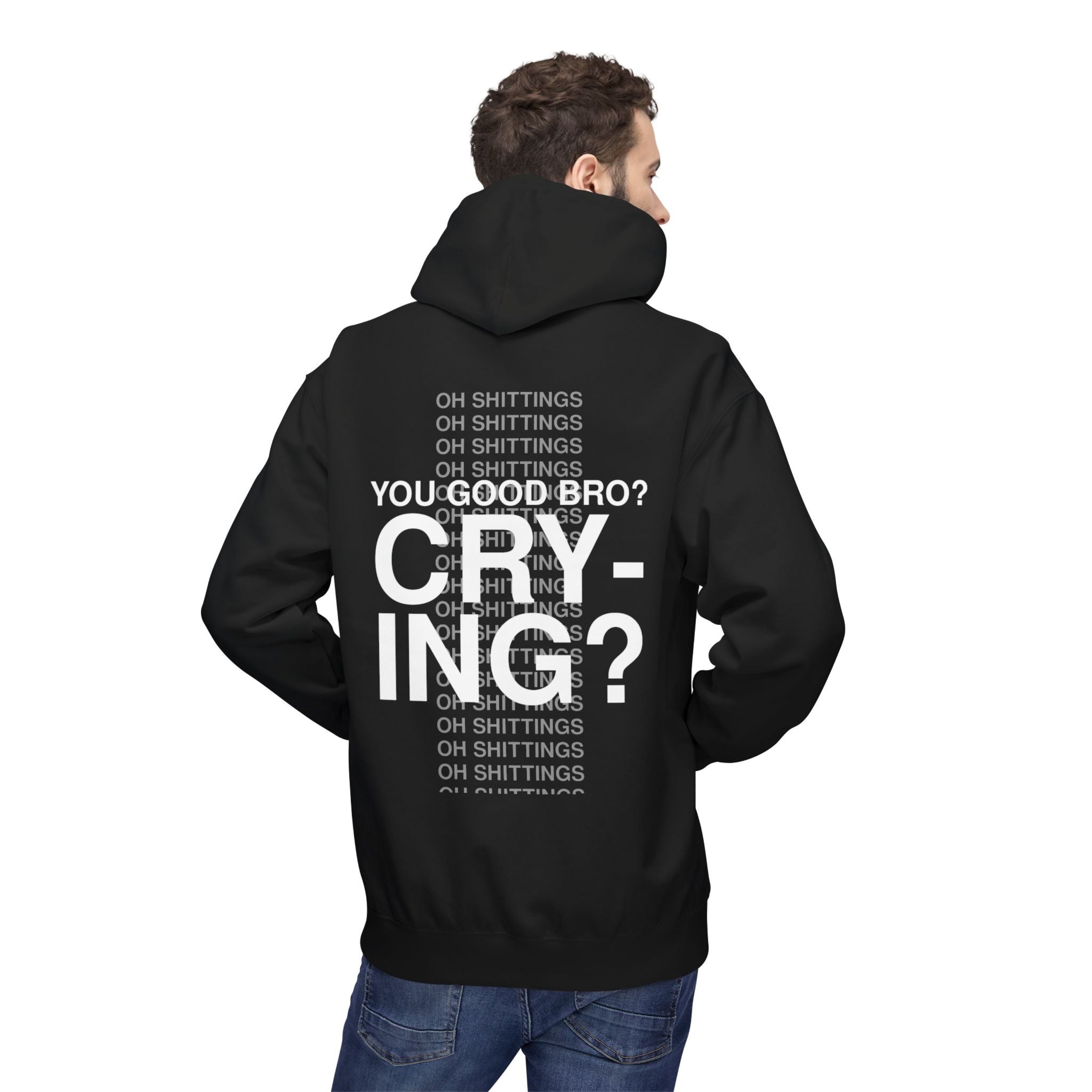Ricch Apparel Black Hoodie - You good bro? Crying?